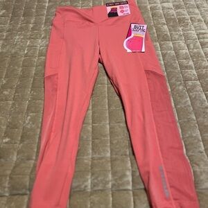 Shosho Pink Leggings Vibrant Stretchy Solid